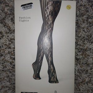 Women's Rose Net and Striped Tights - A New Day